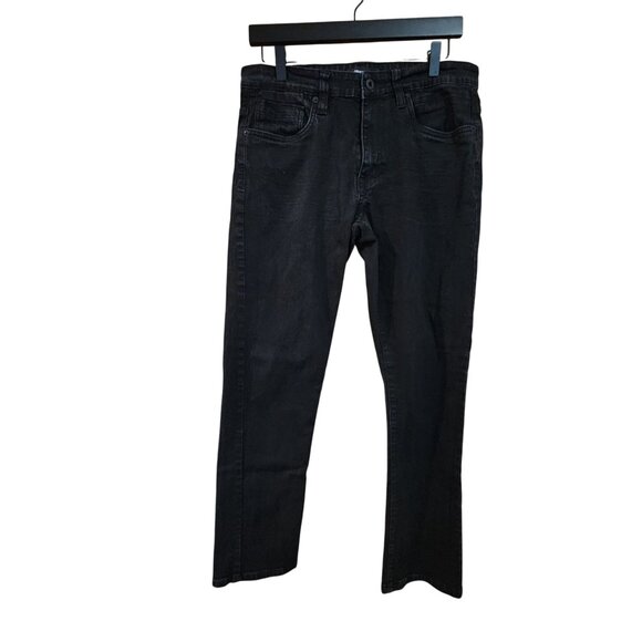 Kenneth Cole Mens Slim Fit Black Denim Jeans 32x30 - Picture 1 of 5